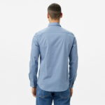 Calvin Klein Poplin Stretch Slim Erkek Lacivert Gömlek