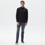 Calvin Klein Stretch Poplin Slim Shirt Erkek Siyah Gömlek