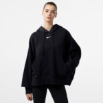 Nike Sportswear Phonnex Fleece Oversize  Hoodie Kadın Siyah Sweatshirt