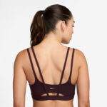 Nike Dri-Fit Zenvy Strappy Kadın Bordo Bra