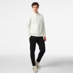 Calvin Klein Jeans Monologo Erkek Beyaz Hoodie