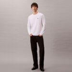 Calvin Klein Easy Monogram Erkek Beyaz T-Shirt