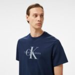 Calvin Klein Jeans Hero Monogram Erkek Lacivert T-Shirt