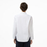 Calvin Klein Stretch Poplin Relaxed Kadın Beyaz Gömlek