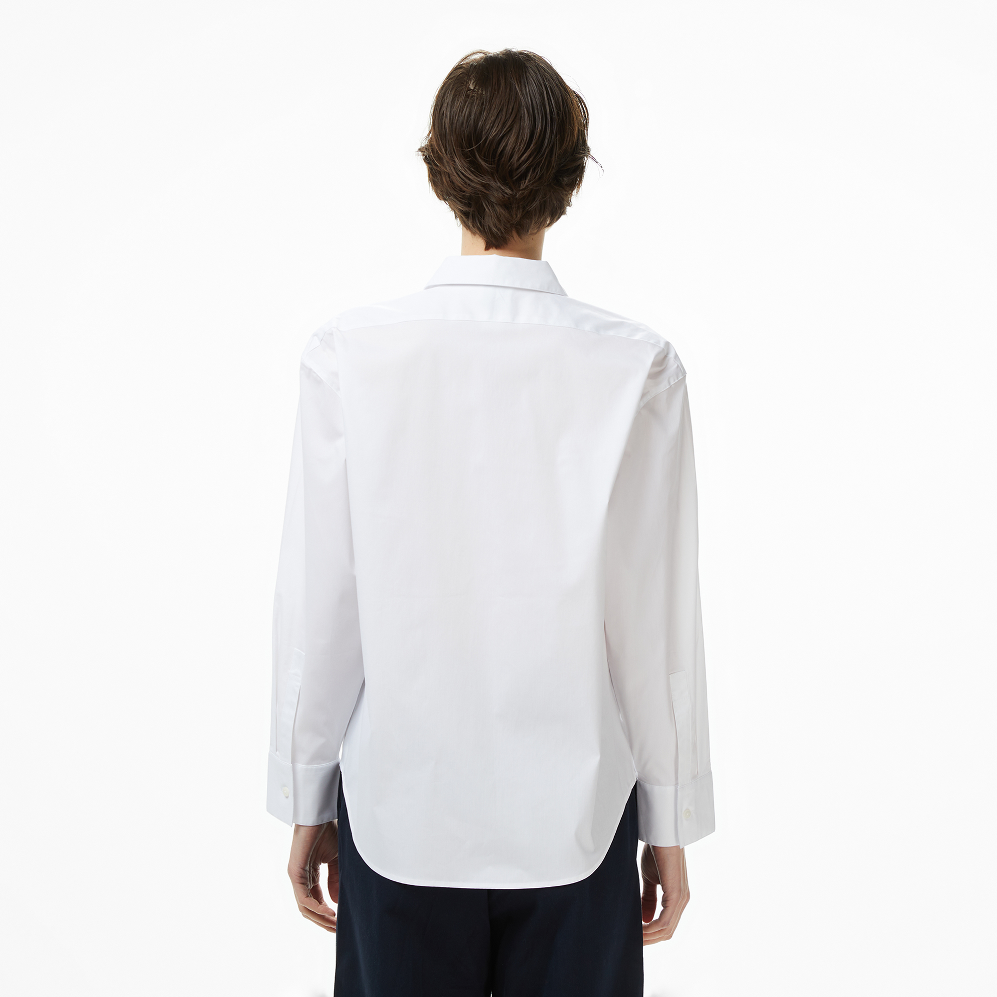 8C45907C-8D27-4Def-88B4-Ac5E423D4530_Size2000X2000_Cropcenter Calvin Klein Stretch Poplin Relaxed Kadın Beyaz Gömlek