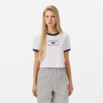 Calvin Klein Drapey Jersey Crop Kadın Beyaz T-Shirt