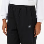 Calvin Klein French Terry Badge Logo Kadın Siyah Eşofman Altı