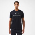 Armani Exchange Erkek Lacivert Bisiklet Yaka T-Shirt