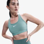 Nike Swoosh Medium Support Kadın Yeşil Bra