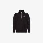 Calvin Klein Premium Terry Micro Monologo Erkek Siyah Sweatshirt