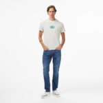 Calvin Klein Box Tape Graphic Erkek Beyaz T-Shirt