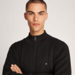 Tommy Hilfiger Erkek Siyah Triko