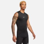 Nike Pro Dri-Fit Erkek Siyah Kolsuz T-Shirt