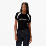 Calvin Klein Liquid Shine Sculpt Top Kadın Siyah Triko