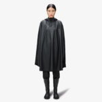 Rains Cape Unisex Siyah Yağmurluk