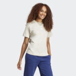 adidas Essentials Small Logo Cotton Kadın Bej T-Shirt