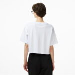 Calvin Klein Boxy Logo Graphic Kadın Beyaz T-Shirt