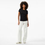 Calvin Klein Slim Kadın Siyah T-Shirt