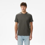 Calvin Klein Classic Monogram Erkek Gri T-Shirt