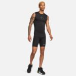 Nike Pro Dri-Fit Erkek Siyah Kolsuz T-Shirt