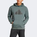 adidas Fi Bos Hd Erkek Yeşil Günlük Sweatshirt