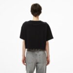 Calvin Klein Boxy Logo Graphic Kadın Siyah T-Shirt