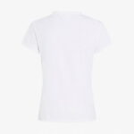 Calvin Klein Satin Slim Kadın Beyaz T-Shirt