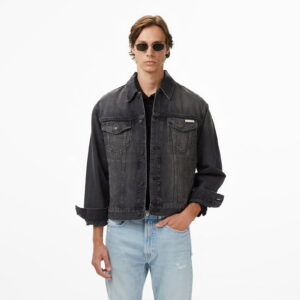 Calvin Klein 90S Fog Trucker Erkek Siyah Ceket