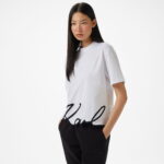 تی شرت سفید زنانه کارل لاگرفلد - تصویر 14