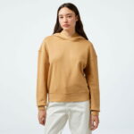 Calvin Klein Nano Logo Relaxed Kadın Kahverengi Hoodie