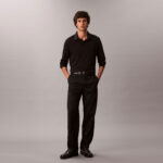 Calvin Klein Supima Cotton Solid Erkek Siyah Polo