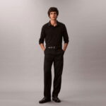 Calvin Klein Supima Cotton Solid Erkek Siyah Polo
