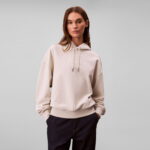 Calvin Klein Logo Emb French Terry  Kadın Gri Sweatshirt