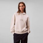 Calvin Klein Logo Emb French Terry  Kadın Gri Sweatshirt