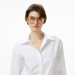 Calvin Klein Stretch Poplin Relaxed Kadın Beyaz Gömlek