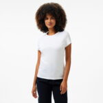 Calvin Klein Satin Slim Kadın Beyaz T-Shirt
