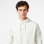 Calvin Klein Jeans Monologo Erkek Beyaz Hoodie