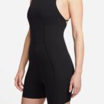 Nike Yoga Dri-Fit Luxe 5 İnç Jumpsuit Kadın Siyah Tulum