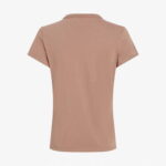 Calvin Klein Slim Kadın Kahverengi T-Shirt