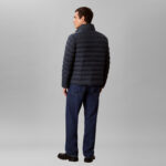 Calvin Klein Nylon Hooded Puffer Erkek Mavi Ceket