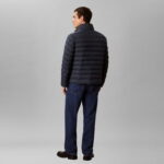 Calvin Klein Nylon Hooded Puffer Erkek Mavi Ceket