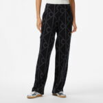 Calvin Klein Emblem Jacquard Kadın Siyah Eşofman Altı