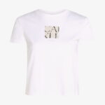 Calvin Klein Front Photo Graphic Baby Kadın Beyaz T-Shirt