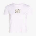 Calvin Klein Front Photo Graphic Baby Kadın Beyaz T-Shirt
