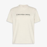 Calvin Klein Logo Classic Kadın Gri T-Shirt