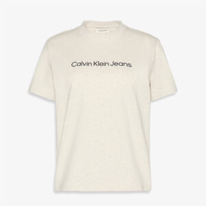 Calvin Klein Logo Classic Kadın Gri T-Shirt