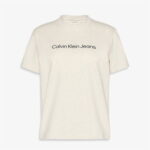 Calvin Klein Logo Classic Kadın Gri T-Shirt