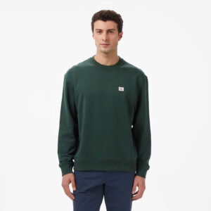 Calvin Klein Terry Badge Erkek Yeşil Sweatshirt