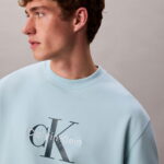 Calvin Klein Terry Monologo  Erkek Mavi Sweatshirt