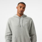 Nike Club Pullover Fleece Erkek Gri Sweatshirt
